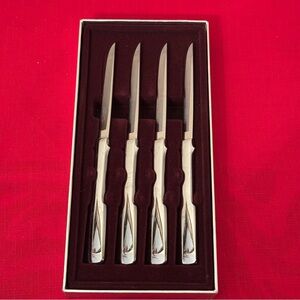Carvel Hall Stainless Steel Steak Knives Set of 4 Vintage USA